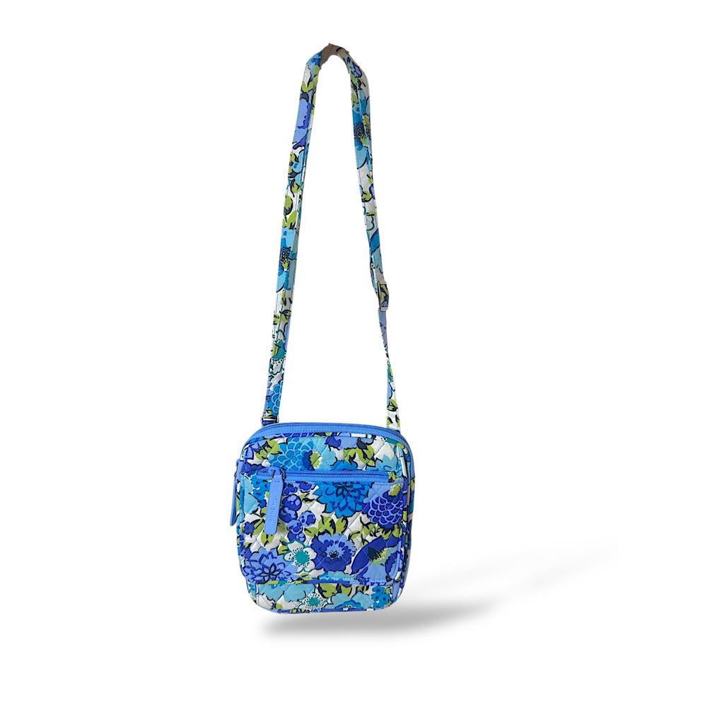 Blueberry Blooms Vera Bradley Mini Hipster Crossbody Floral Travel Bag Retired